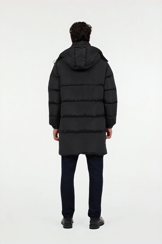 RC Long black down jacket with hood RC Long black down jacket with hood BLACK ROT80F-FY035