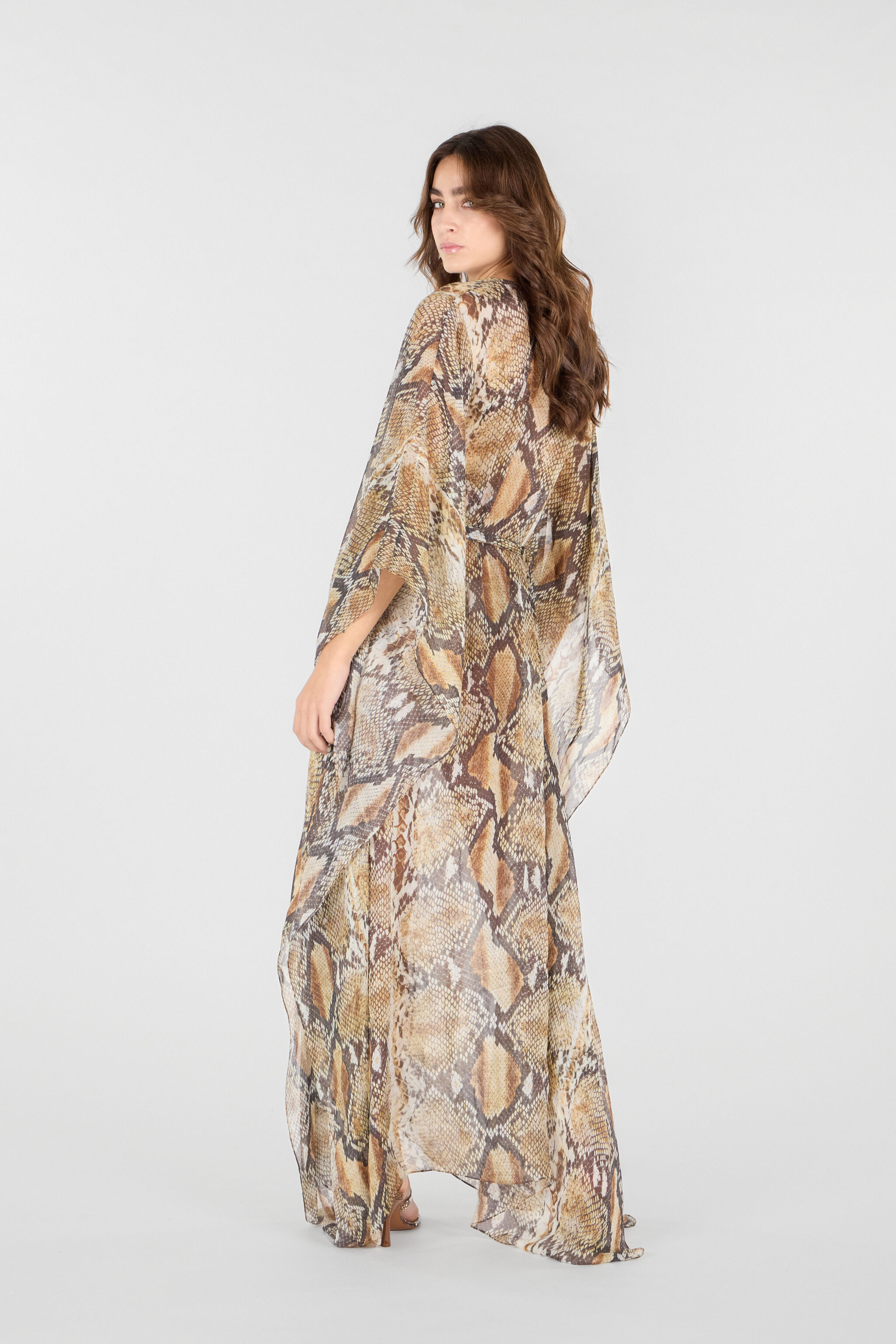 RC Python Print Kaftan RC Python Print Kaftan Brown UWW005-HNN93