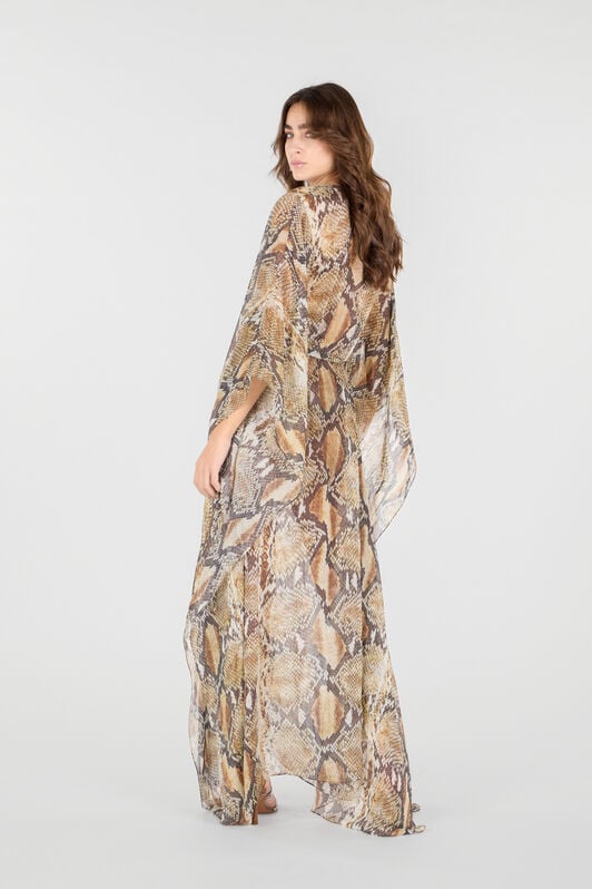 RC Python Print Kaftan RC Python Print Kaftan Brown UWW005-HNN93