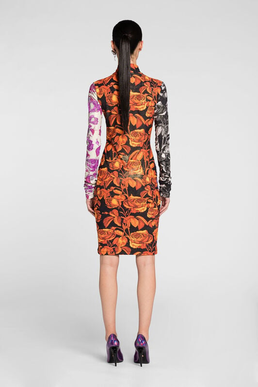 RC Rose-Print Dress RC Rose-Print Dress Purple PQT10C-LNF03