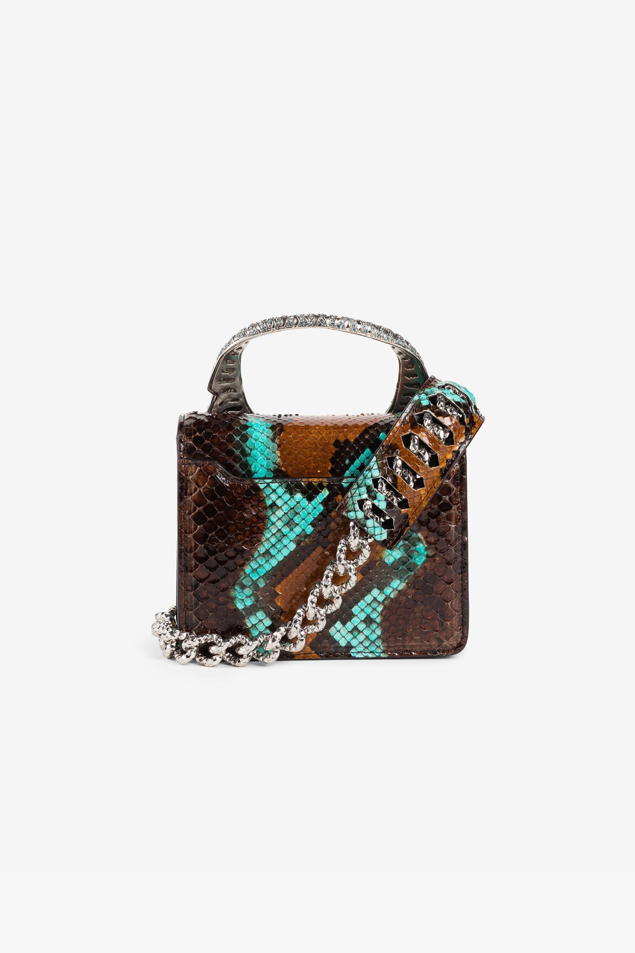 RC Small Roar Crystal-Embellished Shoulder Bag RC Small Roar Crystal-Embellished Shoulder Bag Brown QKB025-UC105