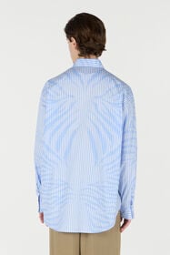 RC Camicia A Righe Con Motivo Zebra Azzurro URT720-CH104