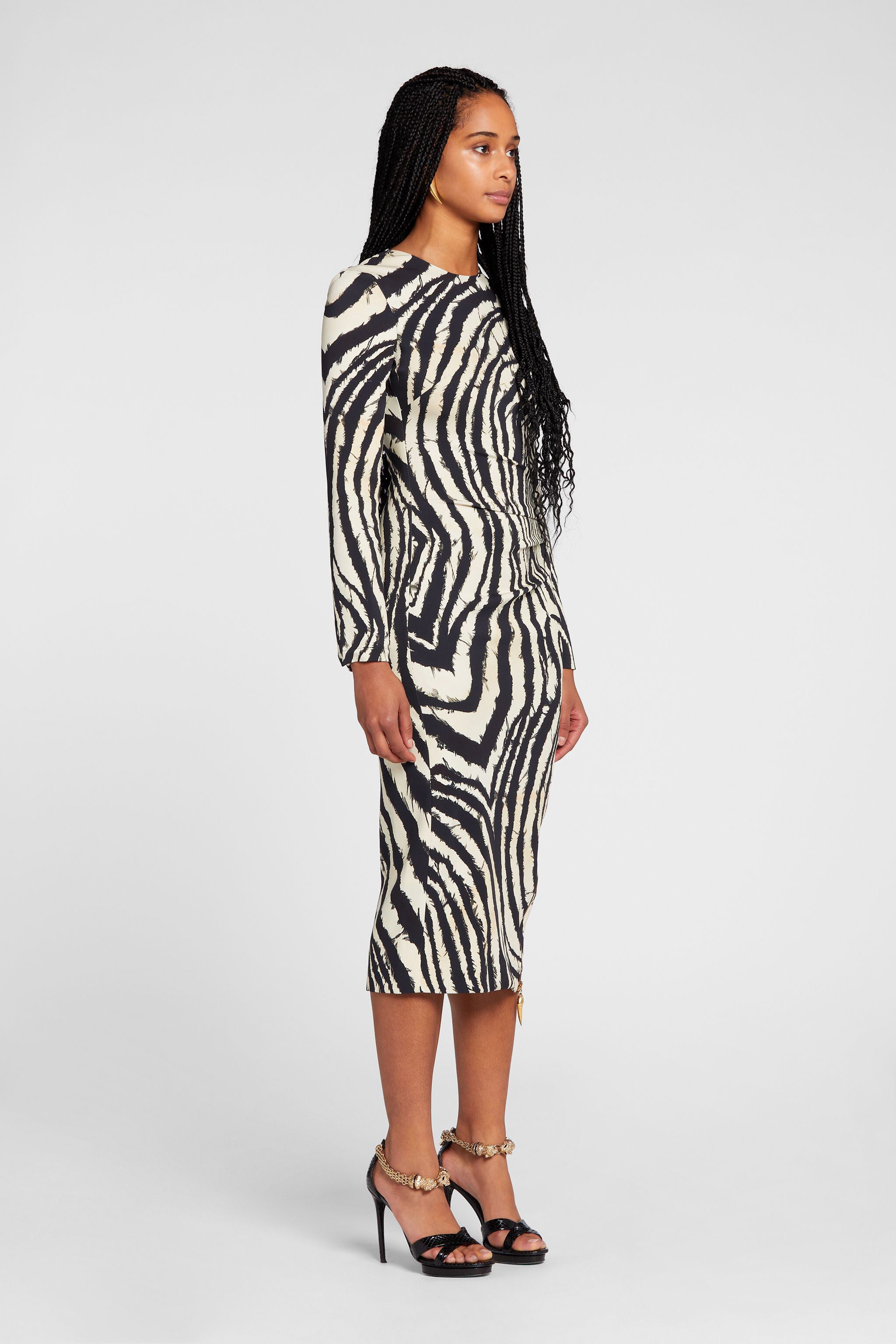 RC Freedom-Print Zip Dress RC Freedom-Print Zip Dress Black/White OKT109-ORC80