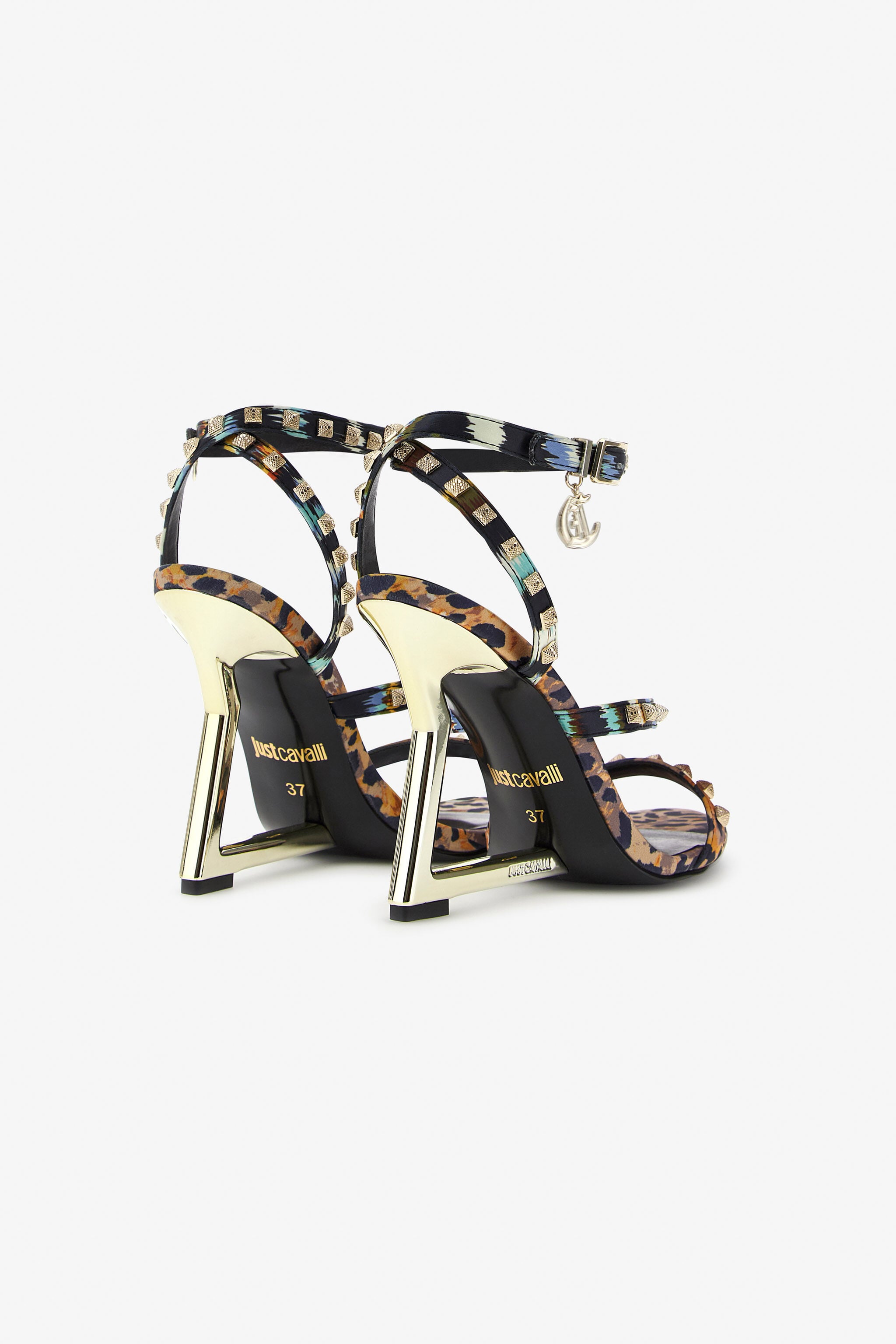 JC Just Cavalli sandals Light blue/Black SFS161-SF498