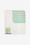 JU Copertina per neonati con stampa logo JU Copertina per neonati con stampa logo Verde chiaro SJT804-JFI67