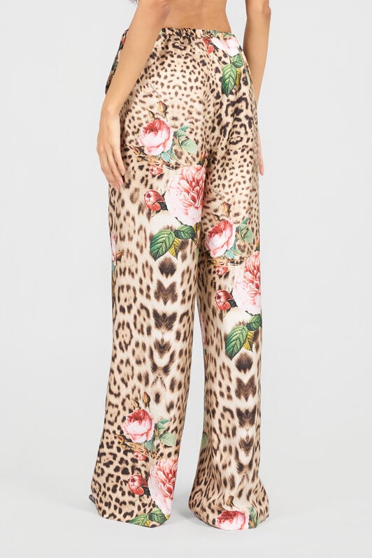 RC Jaguar Roses Print Trousers RC Jaguar Roses Print Trousers NATURAL XQT202-OZT24