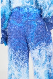 RC Pantaloni Stampa Stretto di Messina Blu UWT201-HLN94