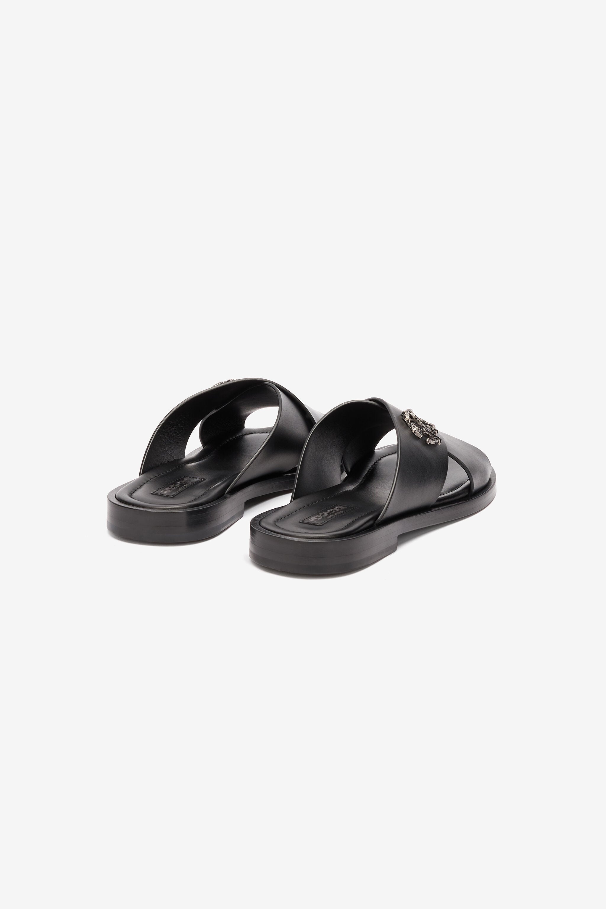RC Slides With Bands And Mirror Snake Monogram RC Slides With Bands And Mirror Snake Monogram Black URS021-PZA90
