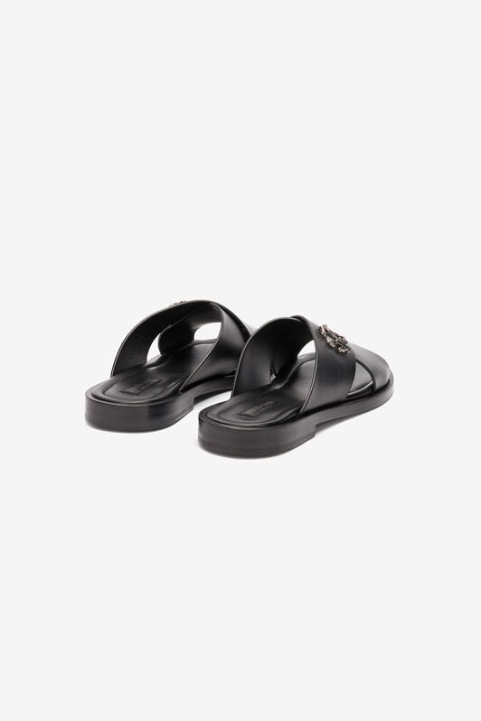 RC Slides With Bands And Mirror Snake Monogram RC Slides With Bands And Mirror Snake Monogram Black URS021-PZA90