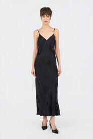 JC Midi-Kleid mit Natural Barb-Print BLACK WFT314-WF712