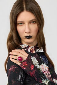 RC Burgundy Ring FUXIA/PINK/GOLD/CRY XWG002-AM011