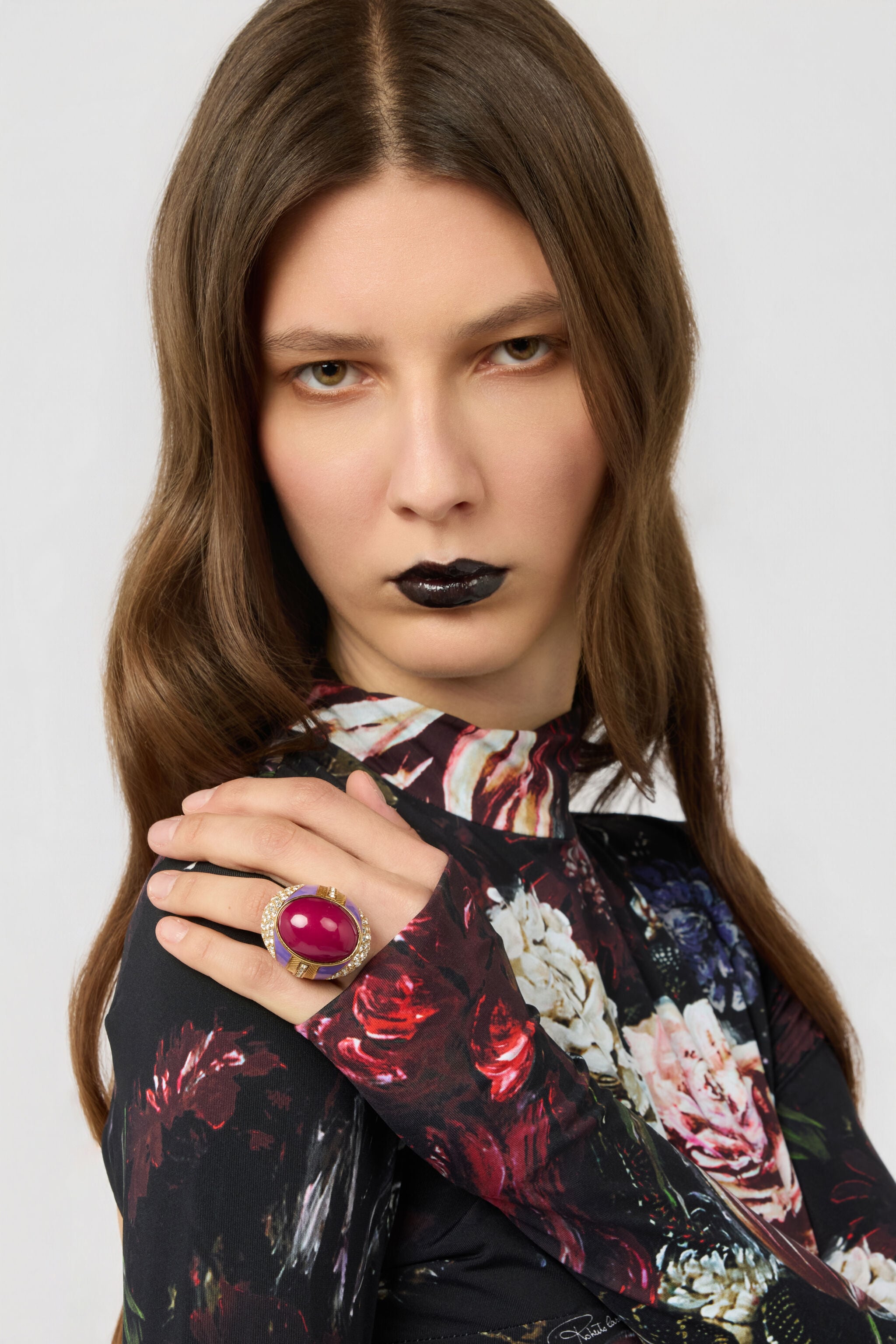 RC Ring Bordeaux FUXIA/PINK/GOLD/CRY XWG002-AM011