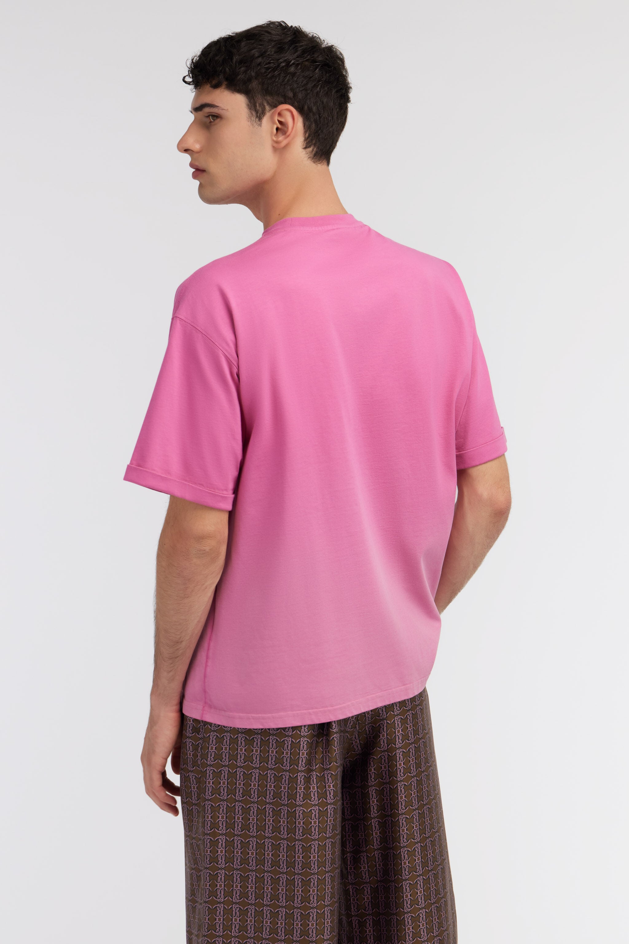 RC Hawaii print t-shirt Fucsia SRT62B-JD060
