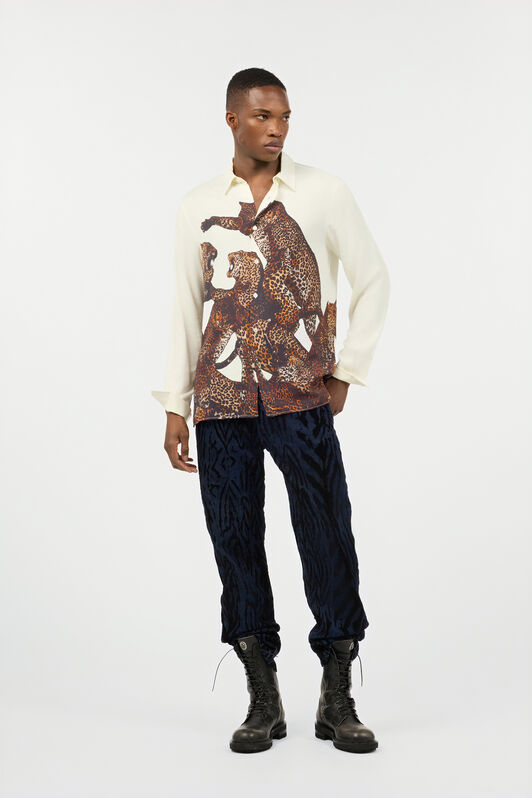 JC Just Cavalli Shirt JC Just Cavalli Shirt Ivory TFM010-TF081