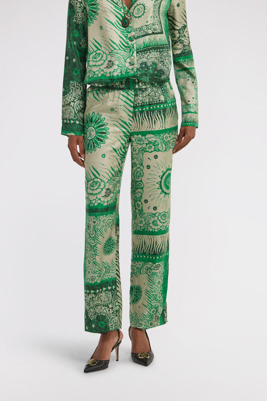 RC Bandana Print Pants Green TKT210-4QN05