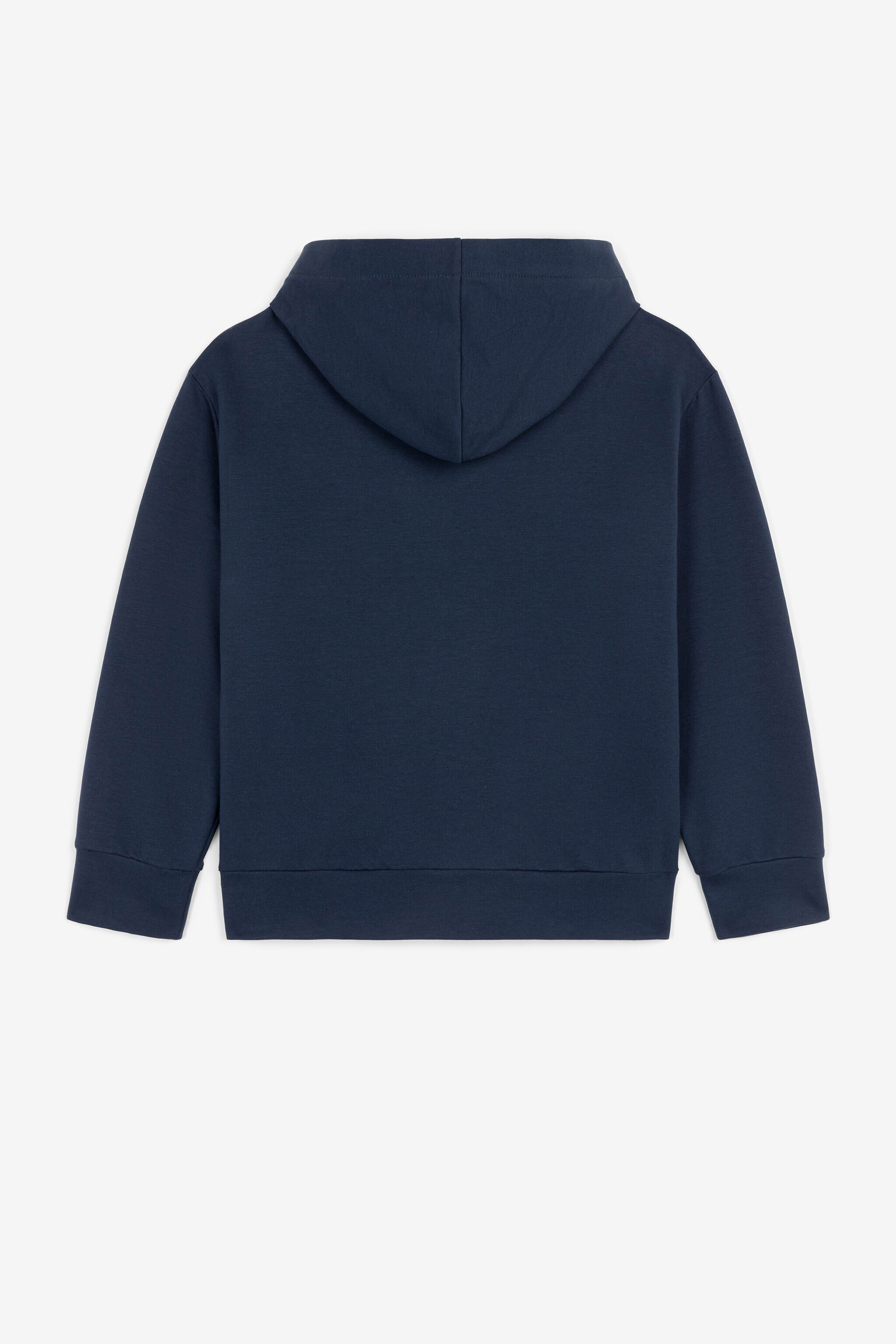 JU RC Monogram-Embroidered Zip Hoodie JU RC Monogram-Embroidered Zip Hoodie Dark blue QJT930-CF050