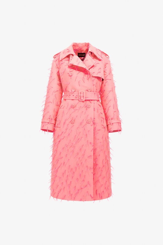 RC Coat with feathers RC Coat with feathers Fucsia SWT502-FA017