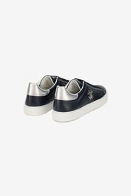 RC Baskets en cuir avec détail logo BLUE/ANTIQUE NIKEL SOS00B-PZB23