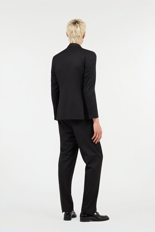 RC Black Pinstripe Double-Breasted Wool Suit RC Black Pinstripe Double-Breasted Wool Suit BLACK/DARK GREY QOT40K-FEO02