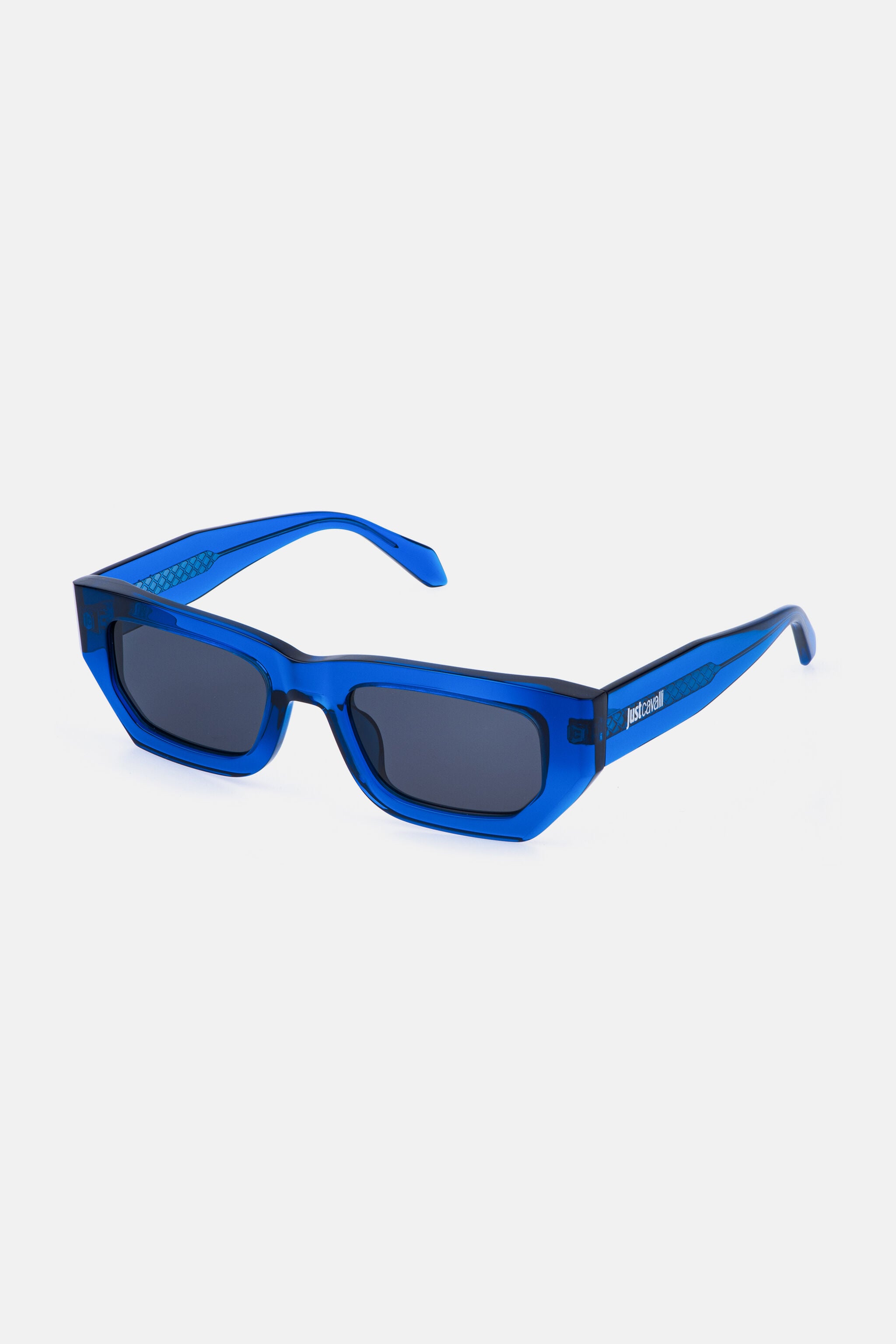 JC Rectangular frame SHINY TRANSP.BLUE VALD18-ID258