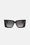 RC Sunglasses with wide rectangualr front with fangs RC Sunglasses with wide rectangualr front with fangs Noir ALD023-ID180