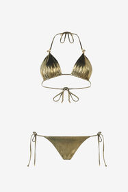 RC Gold Bikini Top with Serpents GOLD WWW012-JE032
