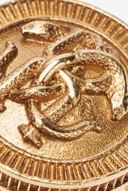 RC Bague Avec Monogramme Mirror Snake Et Cristaux Or TKG026-AM066