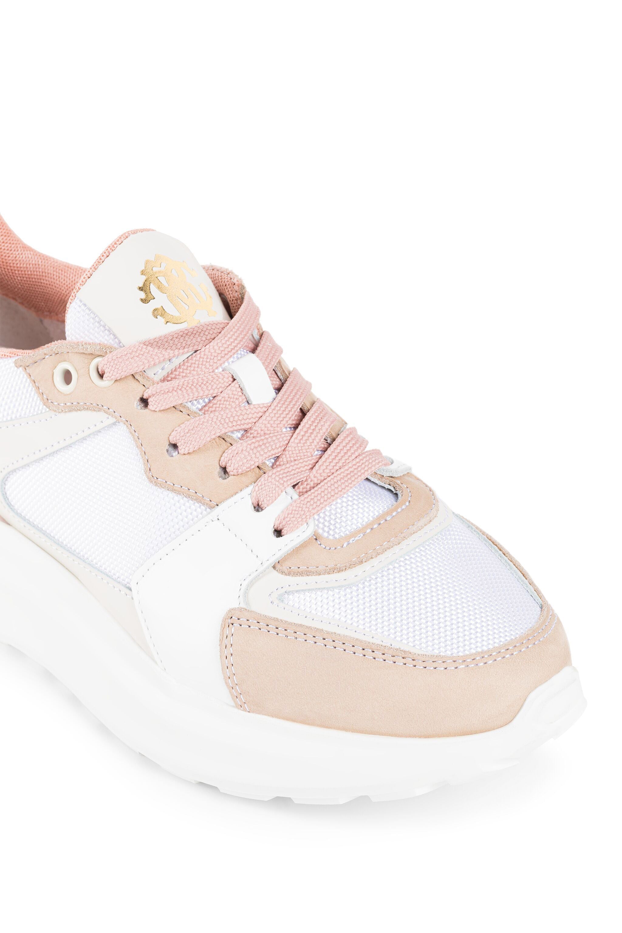 RC RC Monogram Sneakers RC RC Monogram Sneakers White/pink KOS00B-PNO02