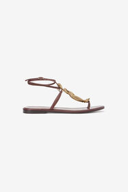 RC Sandali Piatti Infradito Marroni Con Serpenti BROWN WWS003-PAM08