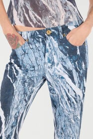 RC Jean à imprimé Rubane Bleu foncé UKJ232-DAN22