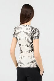 RC Zebra Print T-Shirt WHITE/BLACK ZEBRA SOT60N-JV001