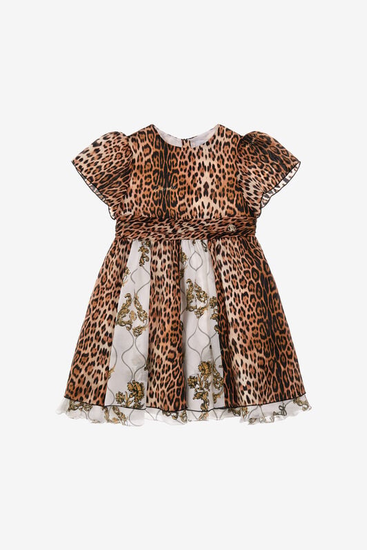 JU Jaguar Skin print dress JU Jaguar Skin print dress Light brown SJT117-2NI73