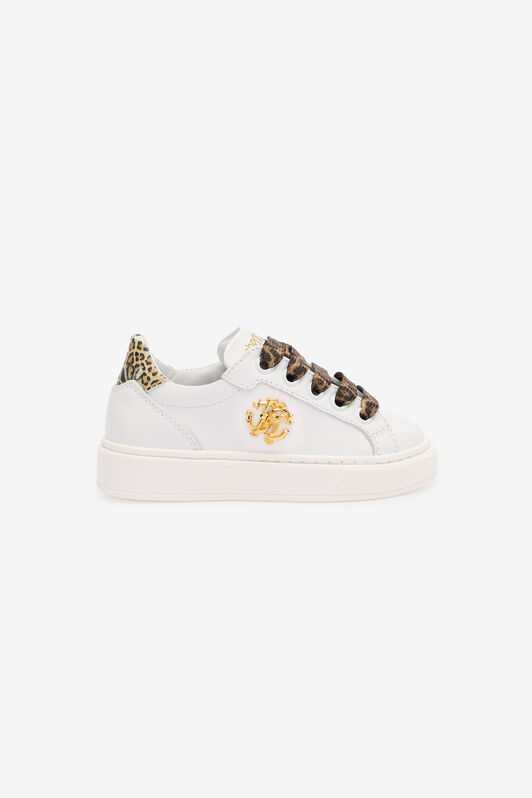 JU Sneakers With Jaguar Skin Details WHITE/JAGUAR TJS02D-PZJ02