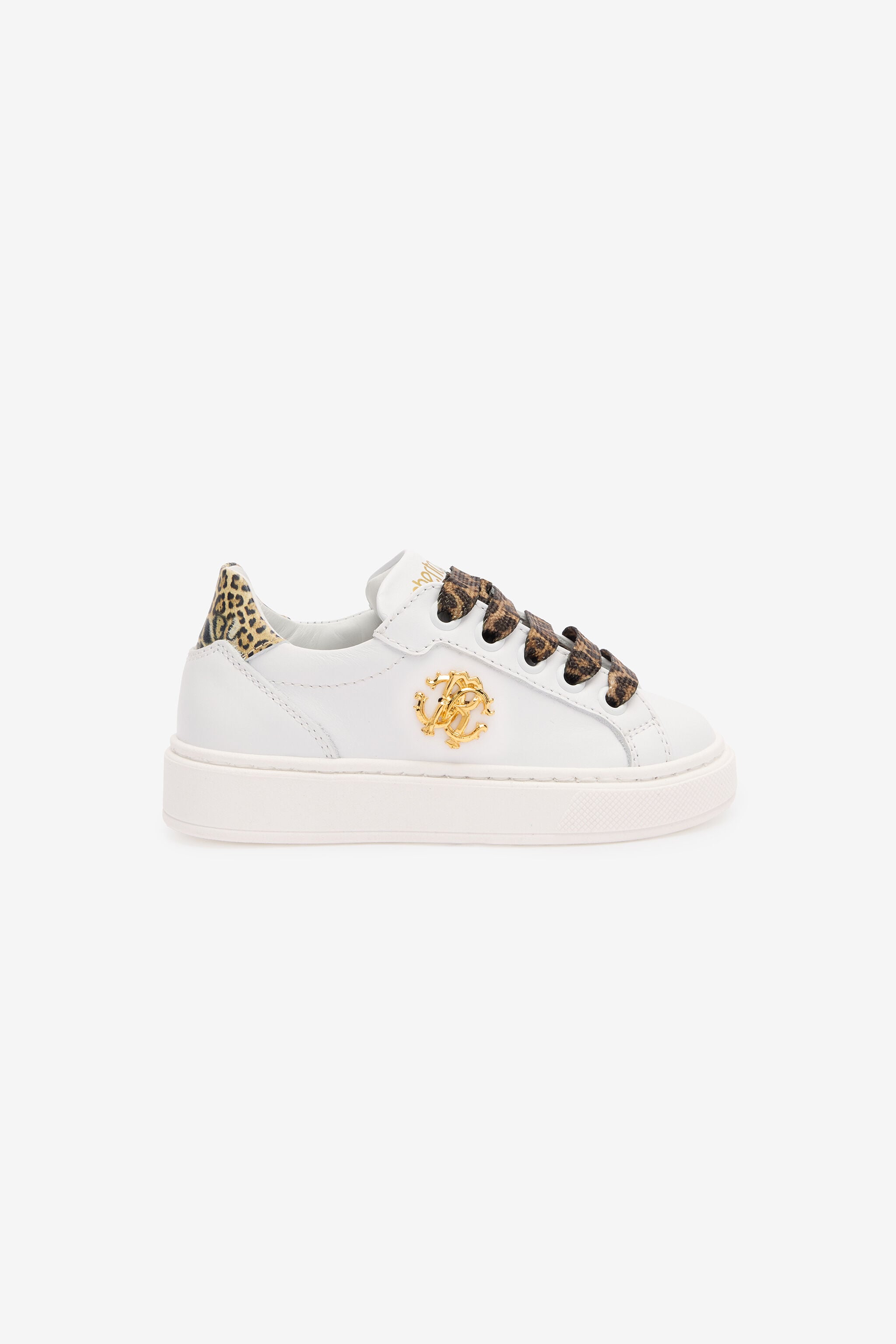 JU Sneakers With Jaguar Skin Details WHITE/JAGUAR TJS02D-PZJ02