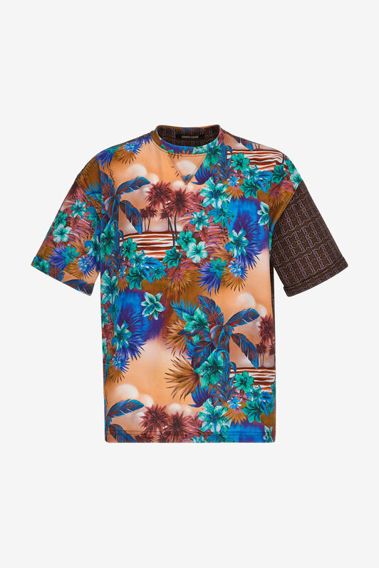 RC Hawaii Print T-Shirt Orange SRT62G-XKH23