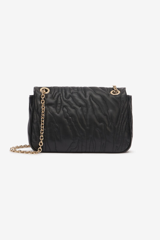 JC Top-Stitched Clutch Bag With Shoulder Strap JC Top-Stitched Clutch Bag With Shoulder Strap Black UFB067-UF436