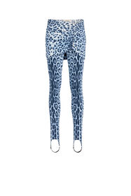 RC Leggings con stampa Heritage Jaguar e arricciatura CERULEAN/BLACK JQT205-8FS06