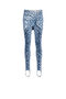 RC Heritage Jaguar print gathered leggings RC Heritage Jaguar print gathered leggings CERULEAN/BLACK JQT205-8FS06