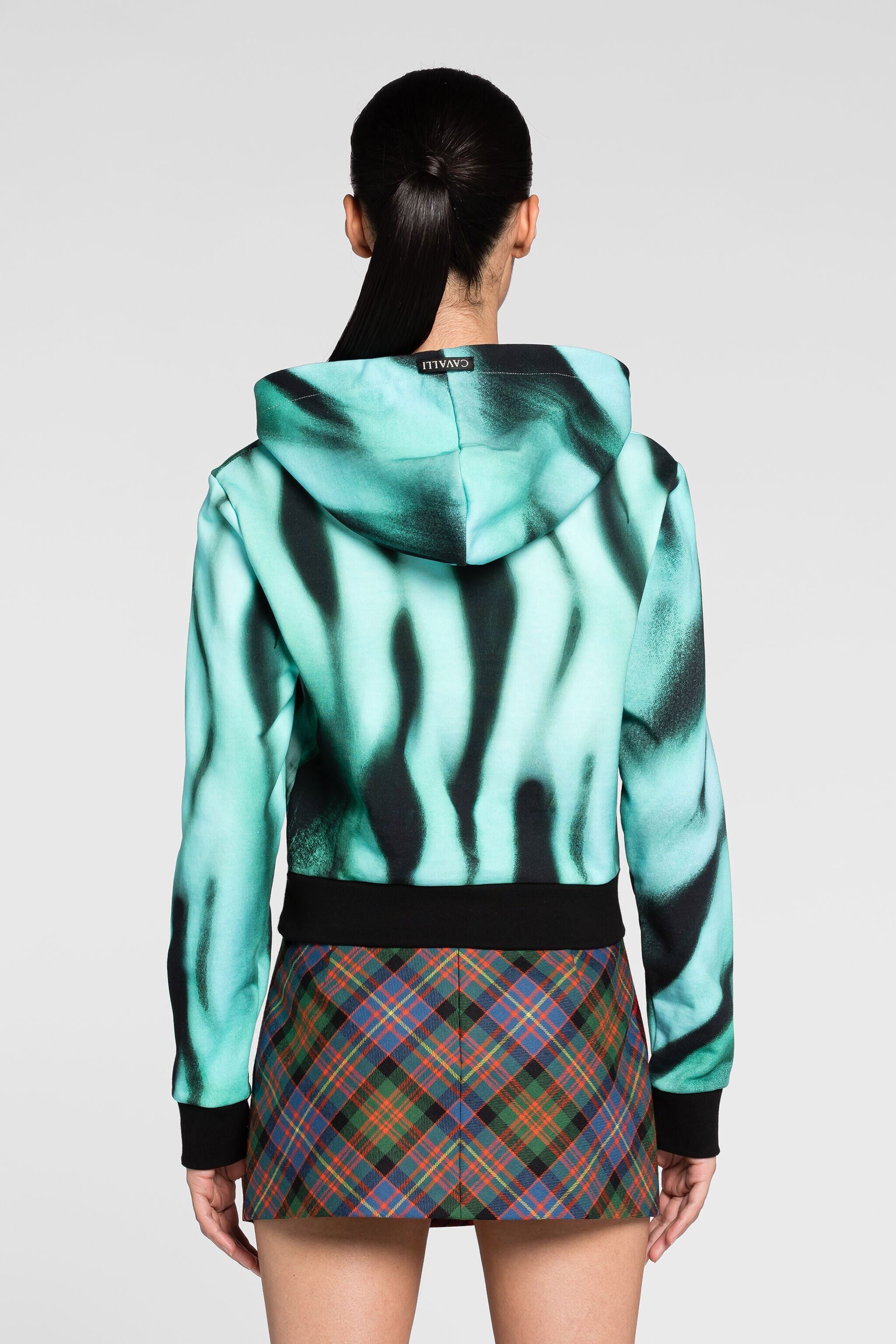 RC Tiger-Print Cotton Hoodie RC Tiger-Print Cotton Hoodie Light blue PKT68C-5OE41