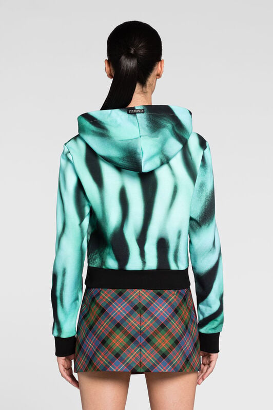 RC Tiger-Print Cotton Hoodie RC Tiger-Print Cotton Hoodie Light blue PKT68C-5OE41