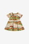 JU Dress With Safari Print JU Dress With Safari Print Light brown UJT111-7MO40