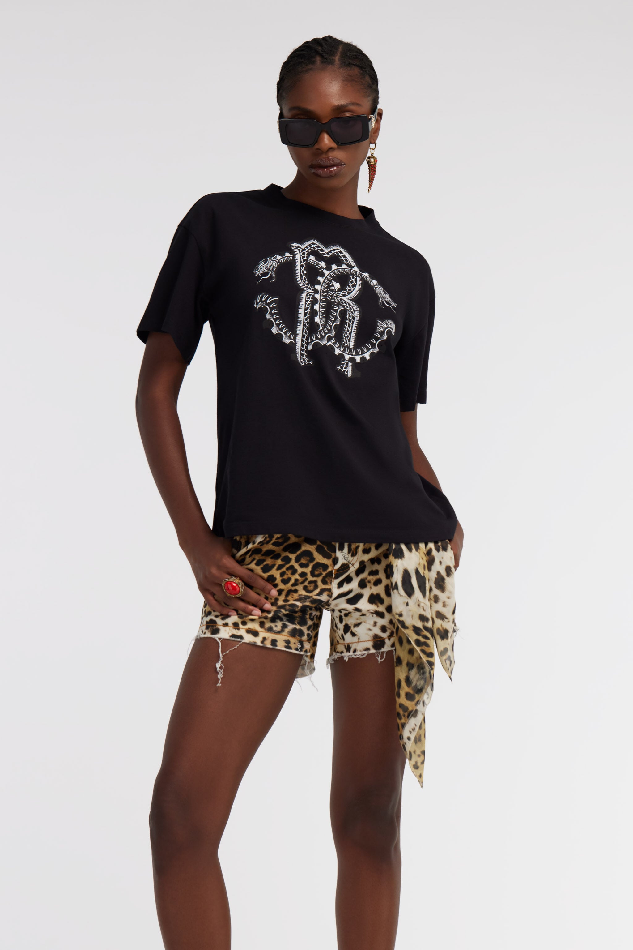 RC Monogram RC t-shirt RC Monogram RC t-shirt Black SKT61A-JD062