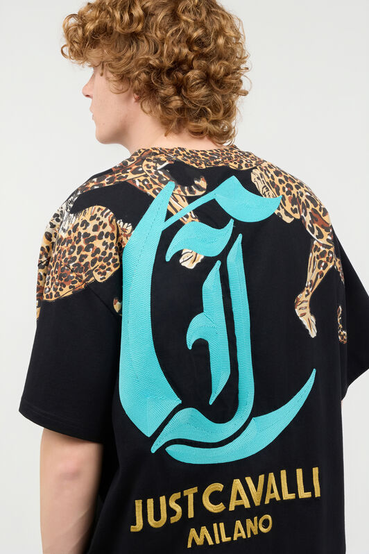 JC T-Shirt With Jaguars JC T-Shirt With Jaguars Black UFT034-UF054