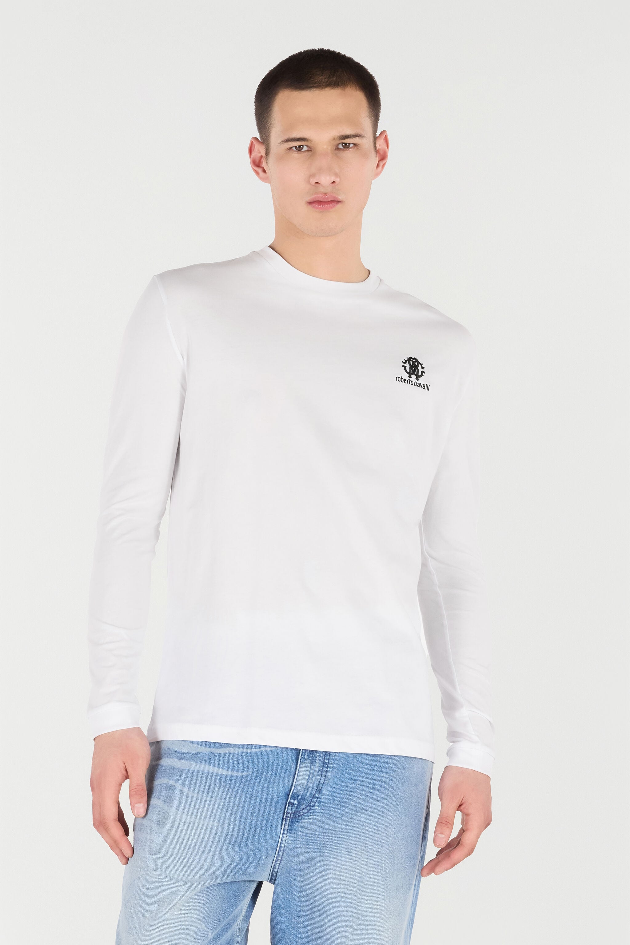 RC Long-Sleeved T-Shirt With RC Monogram White POT61A-JD060