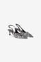 RC Zebra Print Slingbacks With Knotted Detail RC Zebra Print Slingbacks With Knotted Detail Black/White UKS012-SMC77