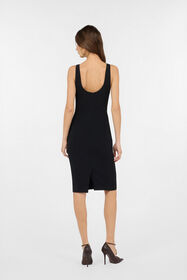 RC Black Sheath Dress with Snake Detailing BLACK WWT123-KU013