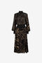 RC Metallic Velvet-Devoré Dress NERO/ORO PKT117-VL066