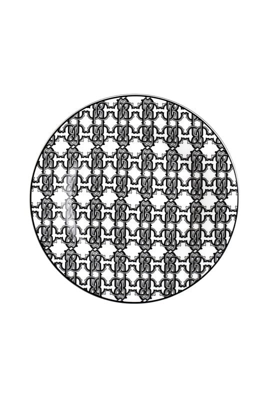 HO Monogram Black 2 Fruit Plates HO Monogram Black 2 Fruit Plates MONOGRAM BLACK RALA14-IA019