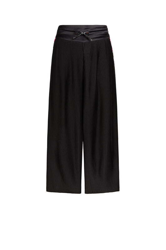 UG Floral-Print Pleated Culottes BLACK IYY02G-RD038
