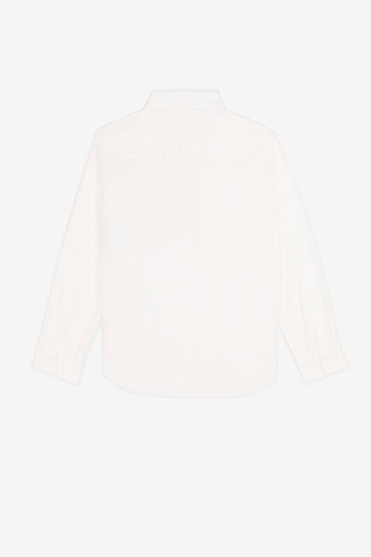 JU Logo-embroidered long-sleeve shirt JU Logo-embroidered long-sleeve shirt White QJT713-CH004